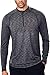 Zengjo 1/4 Zip Pullover Mens(L,Black & Grey)