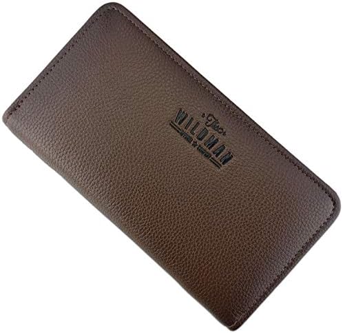Boarding Pass Holder - Passport Wallet Case, Travel Organiser, Flight Tickets, Smart Phone, Credit Cards, IDs, Foreign Currencies. Complete with Zip and Wrist Strap (Warm Brown)