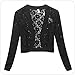 Modekini Women's Floral Lace Long Sleeves Cover Up Shrug