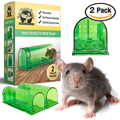 (2 pack) humane catch and release mouse trap by mouse h…