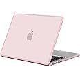 BlueSwan Anti-Cracking Hard Shell Case Compatible with MacBook Pro 14-inch 2025 2024-2021 Release M4 M3 M2 M1 Pro/Max Chip, Anti-Fingerprint Soft TPU Bumper, Frosted Cute Pink