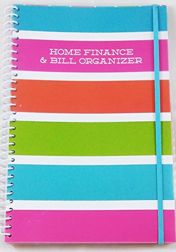 Home Finance & Bill Organizer with Pockets (Wide Stripes)