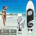 SereneLife Inflatable Stand Up Paddle Board (6 Inches Thick) with Premium SUP Accessories & Carry Bag | Wide Stance, Bottom Fin for Paddling, Surf Control, Non-Slip Deck | Youth & Adult Standing Boat