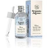 Organic Jaguar Blue Tansy Super Skin Face Serum, Night Moisturizer, Facial Oil with Jojoba Oil and Hydrating Ingredients to Support Healthy Aging and Help Reduce Wrinkles, All Skin Types, 2 fl oz
