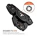 Trianium Fidget Spinner Pro Metal Series [Black] Phone Stress Reducer Figit Toy for Kid Adult [Easy Flick + Spin] Prime Ball Bearing Finger Spinner Hands Focus Toys Perfect for Anxiety,Autism,Boredom