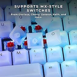 Glorious Polychroma Keycaps: Clear for RGB Shine