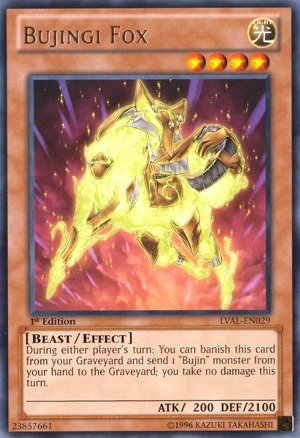 Yu-Gi-Oh! - Bujingi Fox (LVAL-EN029) - Legacy of the Valiant - Unlimited Edition - Rare