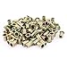 uxcell 100 Pcs Zinc Plated Carbon Steel Rivet Nut Flat Head Insert UNC5/16-18