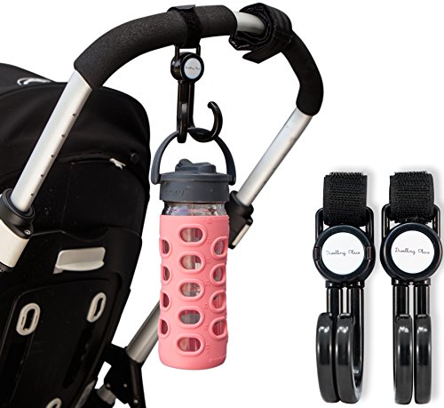 Best stroller hook (2 pack) adjustable and holds 30 lbs…