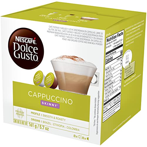 Nescafe Dolce Gusto Pods, Skinny Cappuccino, 16 Count (Pack Of 3) on