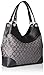 Nine West 9 Jacquard Shoulder Bag, Black/Grey Metallic/Black
