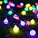 VMANOO Globe Battery Operated Timer String Lights 100 LED Ball Fairy Christmas Lighting Decor for Outdoor, Indoor, Garden, Patio, Bedroom Wedding Decorations (Multi Color)