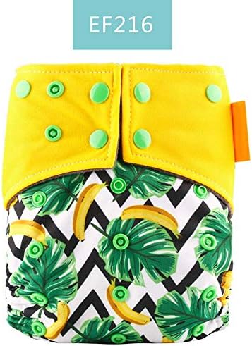 YiJiShop Happy Flute OS Cloth Diaper Bamboo Charcoal Pocket Diaper Christmas Baby Nappy Cloth Nappy 1 Pcs Pack SMT022EF216 with 1 insert Diaper Cover
