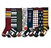 Yzjcafriz Boys' Soft Stars and Snow Stocking Youth Pattern Knee High Cotton Socks 8 Pairs