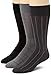 Calvin Klein Men's 3 Pack Microfiber Windowpane Socks,Grey/metal/black,Sock Size:10-13/Shoe size:7-12