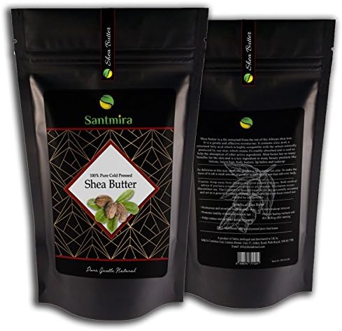 Santmira SHEA BUTTER Cold Pressed 100% Raw Unrefined Organic Natural Pure Premium Grade Ghana Origin Ivory Body Butter - 200 Gms