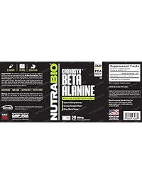 nutrabio 100% puro Beta Alanine (CarnoSyn) – 240 °Cápsulas vegetales