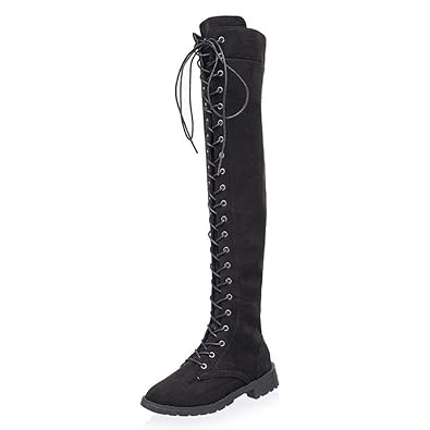 botas altas negras mujer