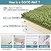 MAYSHINE 2 Pcs Set of Area Bathroom Rugs U-Shaped Toilet Set | Ultra Soft Non Slip Toilet Mats, Water Absorbent, Machine Washable, Quick Dry Rectangle Bath Mat | Green, 32