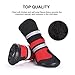 Petacc Dog Shoes Waterproof Dog Boots Anti-slip Snow Boots Warm Paw Protector for Dog in Winter Size M