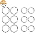 Outus 1 Inch and 0.75 Inch Book Rings Loose Leaf Binder Rings, Silver, 100 Pieces
