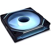 Lian Li UNI Fan SL-Infinity 120mm-Single Pack-ARGB Fan-Infinity Mirror-Daisy-Chain Design-Customizable Lighting Effects-One Cable Connection-Without Controller-Black-(UF-SLIN120-1B)