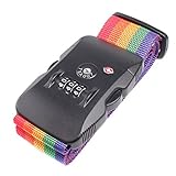 Geekdigg TSA 3-dial Travel Luggage Strap Lock Adjustable Suitcase Belt 78 inches