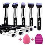 10+2 Pieces Premium Synthetic Makeup Brushes Set Professional kabuki Brush Set Powder foundation Brush Makeup brush kit with Blender Sponge&brush egg