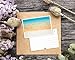 BEST PAPER GREETINGS 40-Count Beach Postcards - 4 x 6 in 250gsm Glossy Cardstock, Beige, Brown & Orange - 20 Assorted Nautical Seaside Designs - USPS Ready