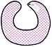 Kushies Terry Chin Bib, Pink Dots, Newborn