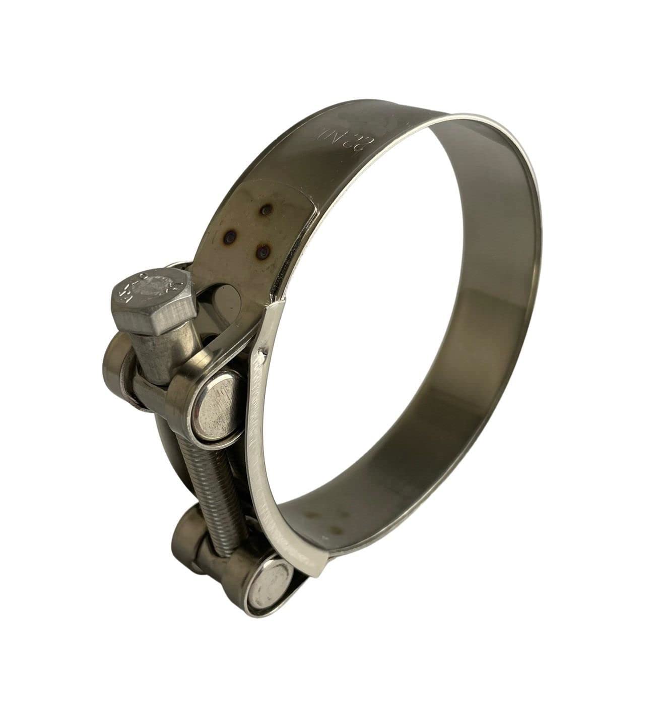 Boltza® Stainless Steel Single Bolt Hose Super Clamp 64-67mm Clip Silicone Rubber Exhaust x1