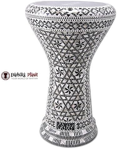 Gawharet El Fan New Generation Doumbek Drum Little Stars Mother Of Pearl Darbuka 17.5"