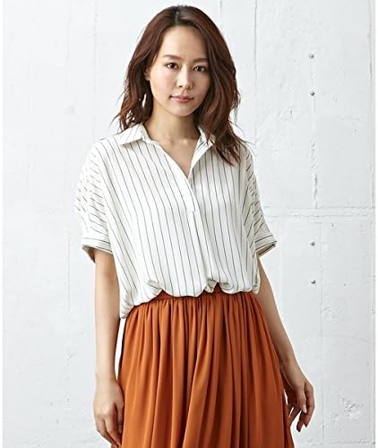 Amazon イング Ingni Jzスキッパー半袖 Sh オフクロ ストライプ M シャツ ブラウス 通販