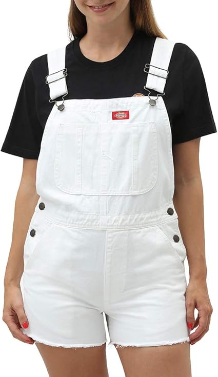 Amazon.com: Dickies Roopville Womens Dungarees Small White: Clothing
