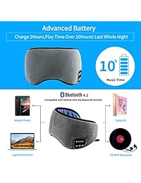ERNSTING 4.2 Auriculares inalámbricos Bluetooth para dormir y dormir, micrófono integrado ajustable y lavable, perfecto para viajar y dormir (gris)