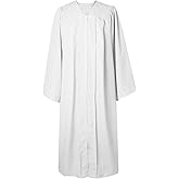 GraduatePro Baptism Choir Robe Adult Clergy Church Pastor Pulpit Robes Preachers Confirmation Robe Unisex Red/White