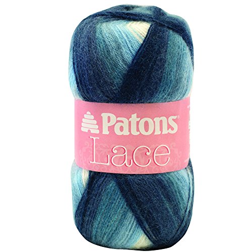 Patons Lace Yarn - (2) Fine Gauge  - 2.5 oz -  Porcelain -   For Crochet, Knitting & Crafting