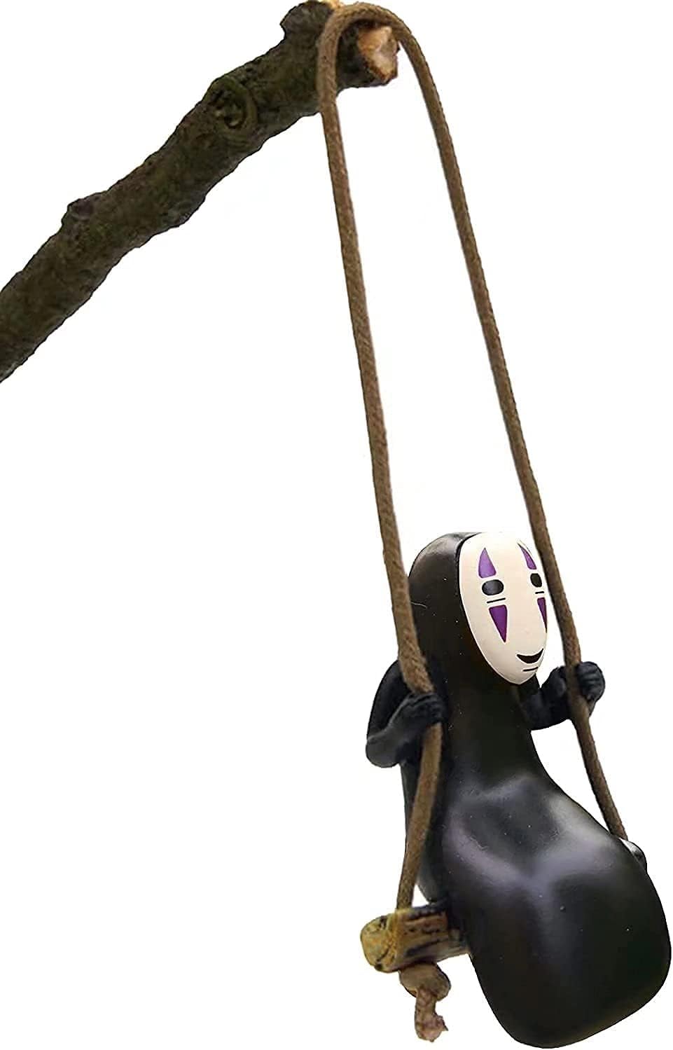 NC No Face Man Car Hanging Ornament Cute Anime Rearview Mirror Pendant
