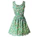 PanDaDa Women's Summer Sleeveless Sundress Beach Floral Tank Mini Dress