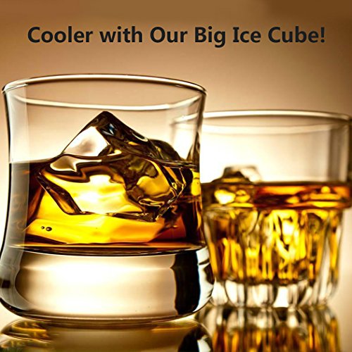 Large Ice Cube Maker Silicone Trays 3 Value Pack, Flexible Rubber Ice Molds 2 Inch for Chilling Whiskey Cocktail Bourbon, Easy Pop Release Candy Chocolate Molds for Popsicle or Dog Treats