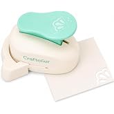 Craftelier - Shell Shaped Corner Punch with Snap Lever for Curved Die Cutting on Paper and Cardboard | Specially for Scrapbooking and Crafting | Shape Size 25 mm Diameter