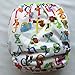 One Size Cloth Diaper Cover Snap with Double Gusset (Letter)