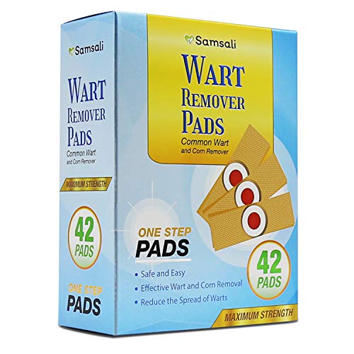 Samsali Wart Remover Pads, Highly Potent Wart Removal Treatment, All New Premium High Efficacy Wart Remover Pads, 42 Wart Remover Pads