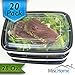 [20 Pack] 28 Oz. Meal Prep Containers BPA Free Plastic Reusable Food Storage Container Microwave & Dishwasher Safe w/ Airtight Lid For Portion Control & Bento Box Lunch Box