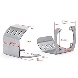 RCLIOLN Stainless Steel Skid Plate Axle Protection