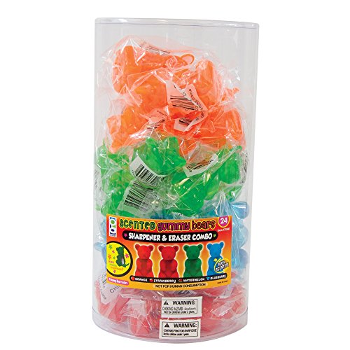 Raymond Geddes Gummy Bear Scented Eraser Sharpener 24/Display Eraser