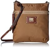 FRYE Ivy Zip Crossbody Nylon Handbag, Tan