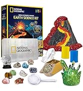 NATIONAL GEOGRAPHIC Earth Science Kit - Over 15 Science Experiments & STEM Activities for Kids, C...