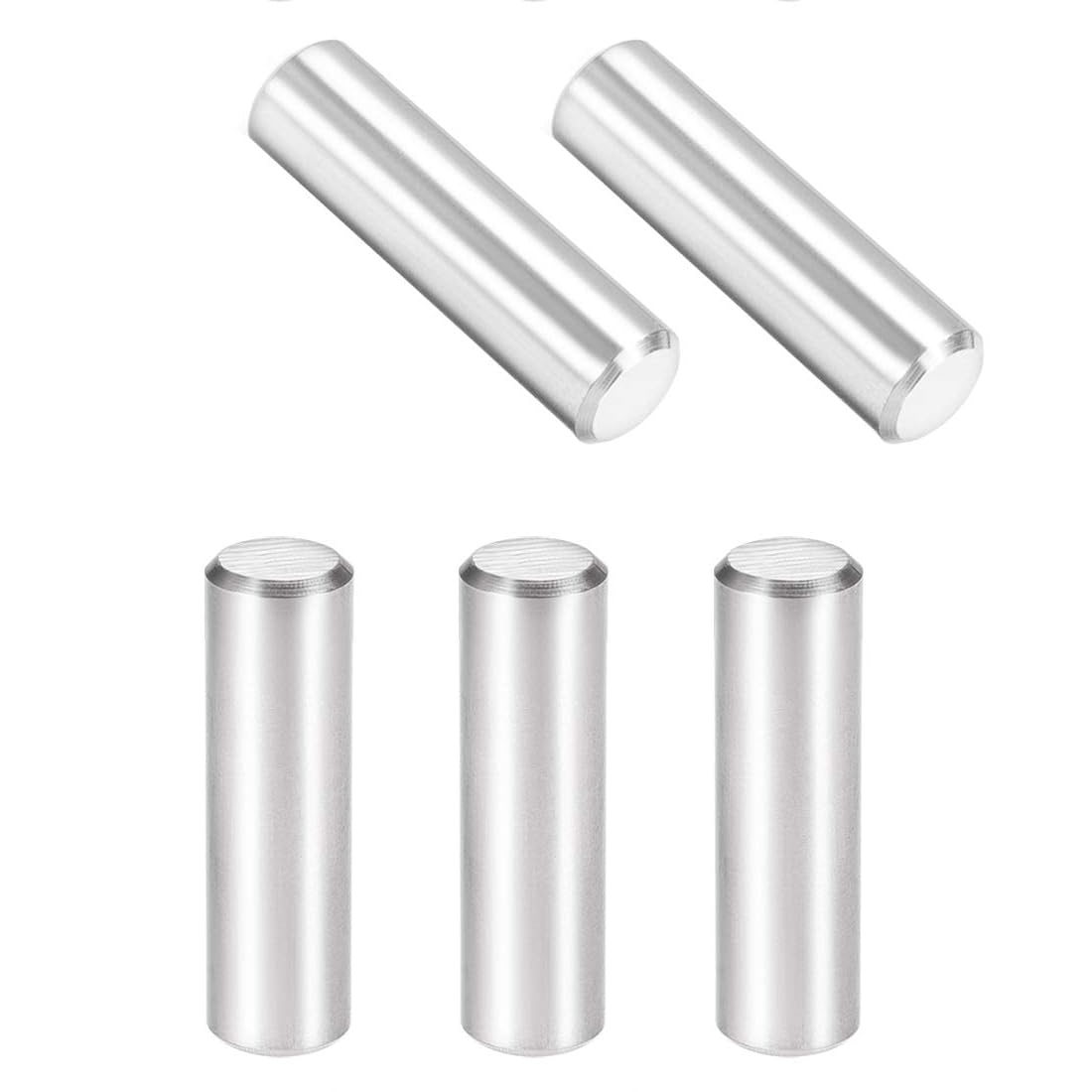 Unifizz 5Pcs 10 x 35mm Dowel Pin 304 Stainless Steel Shelf Pegs Support Shelves Silver Tone