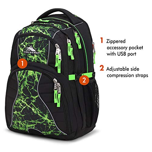 image for High Sierra Swerve Laptop Backpack, 17-inch Laptop Backpack for High S